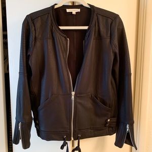 Black zipper Moto jacket
